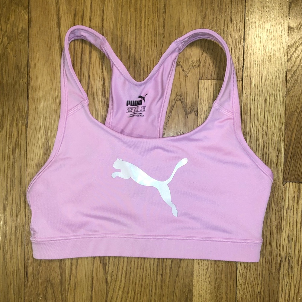 Puma sports bra size medium pink